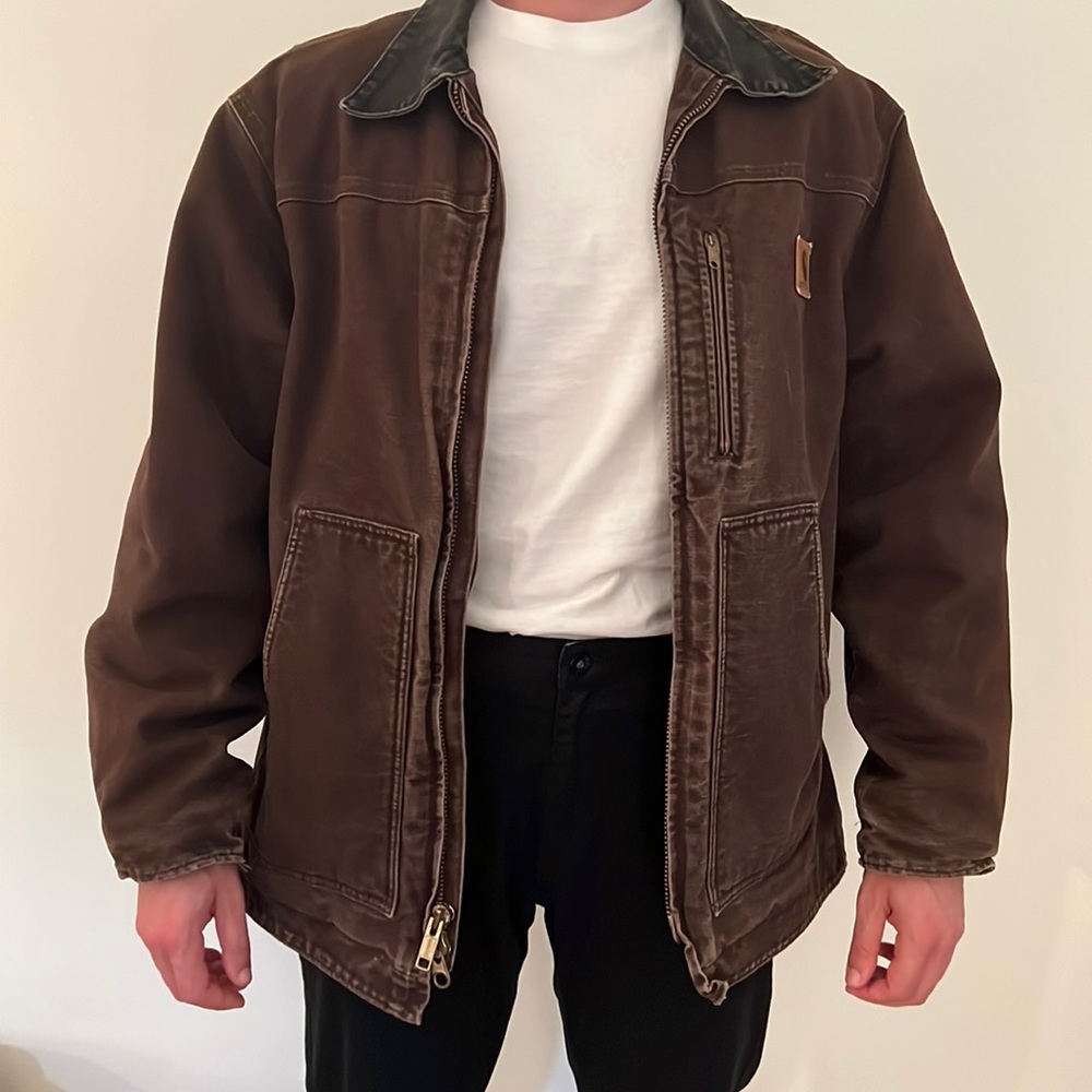 Vintage Carhartt Sherpa Lined Canvas Jacket